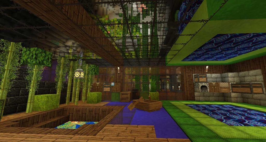 map room and weaving station